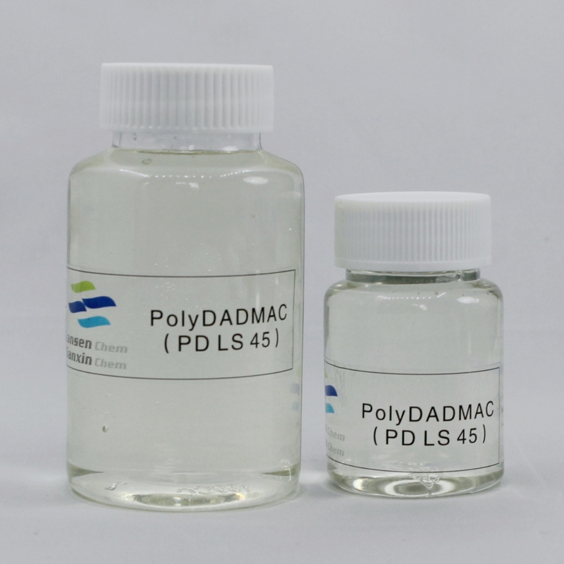 sıvı dadmac polimeri % 40 Polydadmac Amonyum Koagülan Polymer polyDCD organik koagülanlar filtreleme uygulamaları