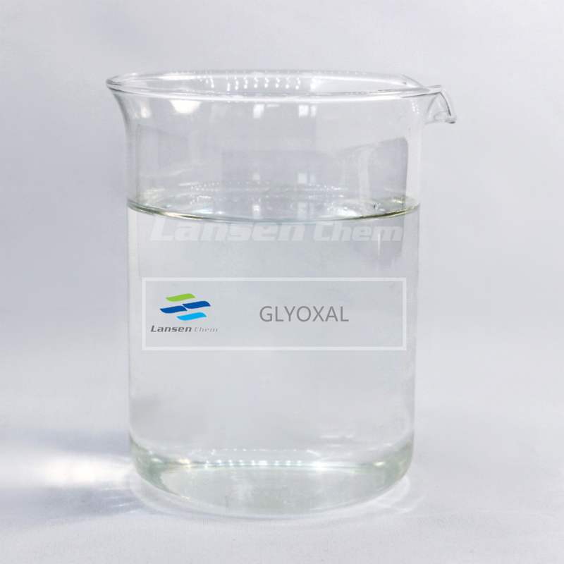Tekstil Endüstrisi için Elyaf Tedavi Maddesi Glyoxal% 40 Organik Sentetik Presleme Terbiye Maddesi