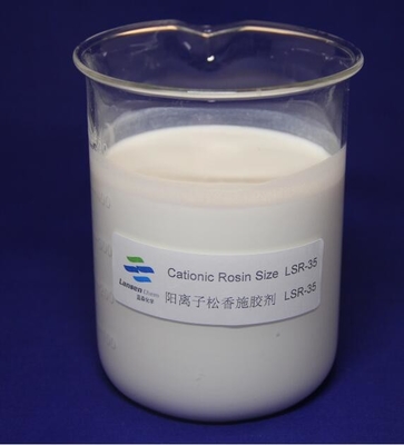 Kararlı Katyonik Rosin Boyutu% 35 Katı İçeriği Beyaz Emülsiyon PH 2-4 Çevre Dostu