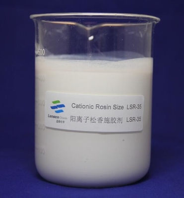 İyi Çözünürlük Katyonik Rosin Boyutu% 35 Katı İçeriği Kağıt Yapımı Kimyasal